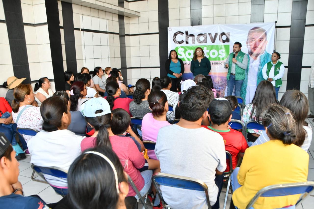 Chava Santos refrenda  compromiso a favor del bienestar de Huamantla